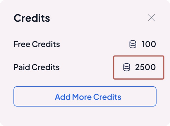 5. Receive Credits
