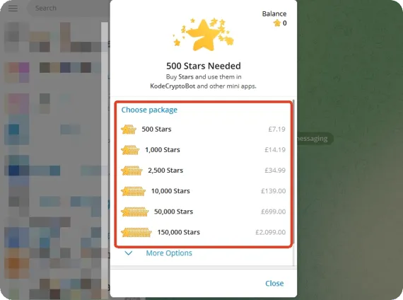 4. Buy Stars (If Needed)
